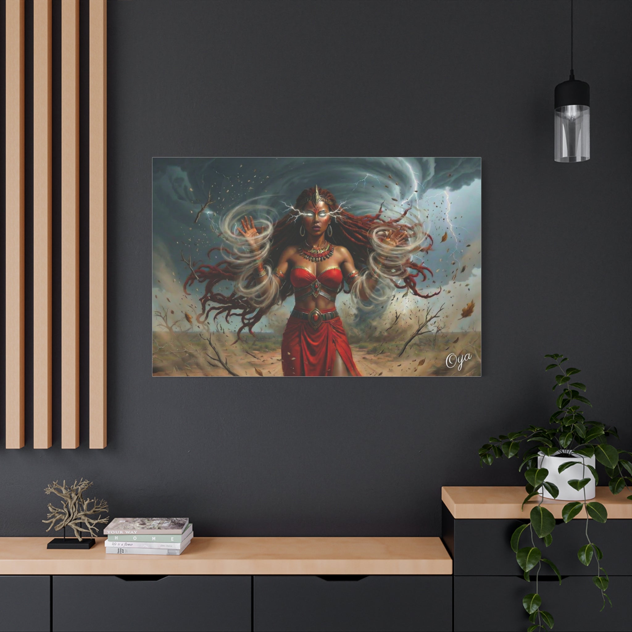 Oya Goddess of the Storm Matte Canvas