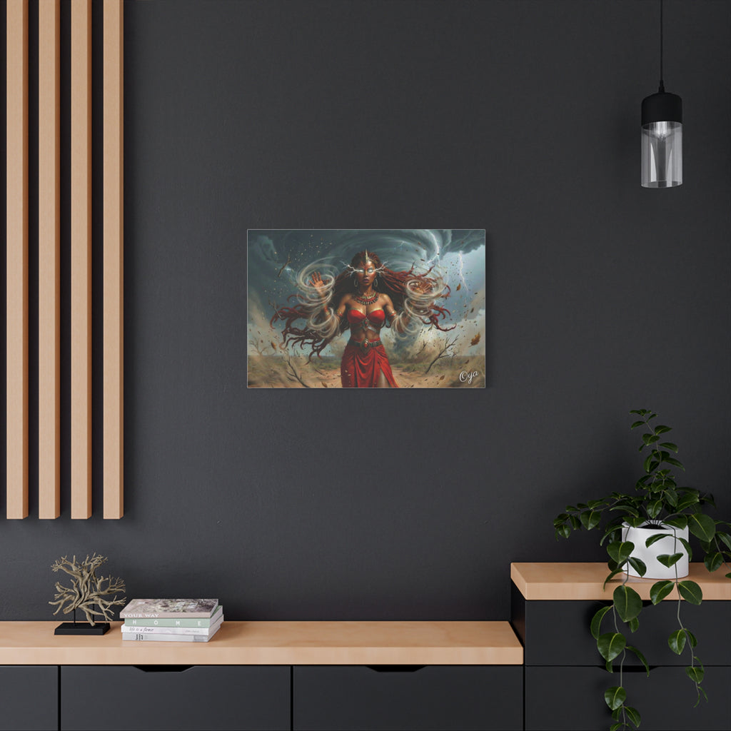 Oya Goddess of the Storm Matte Canvas