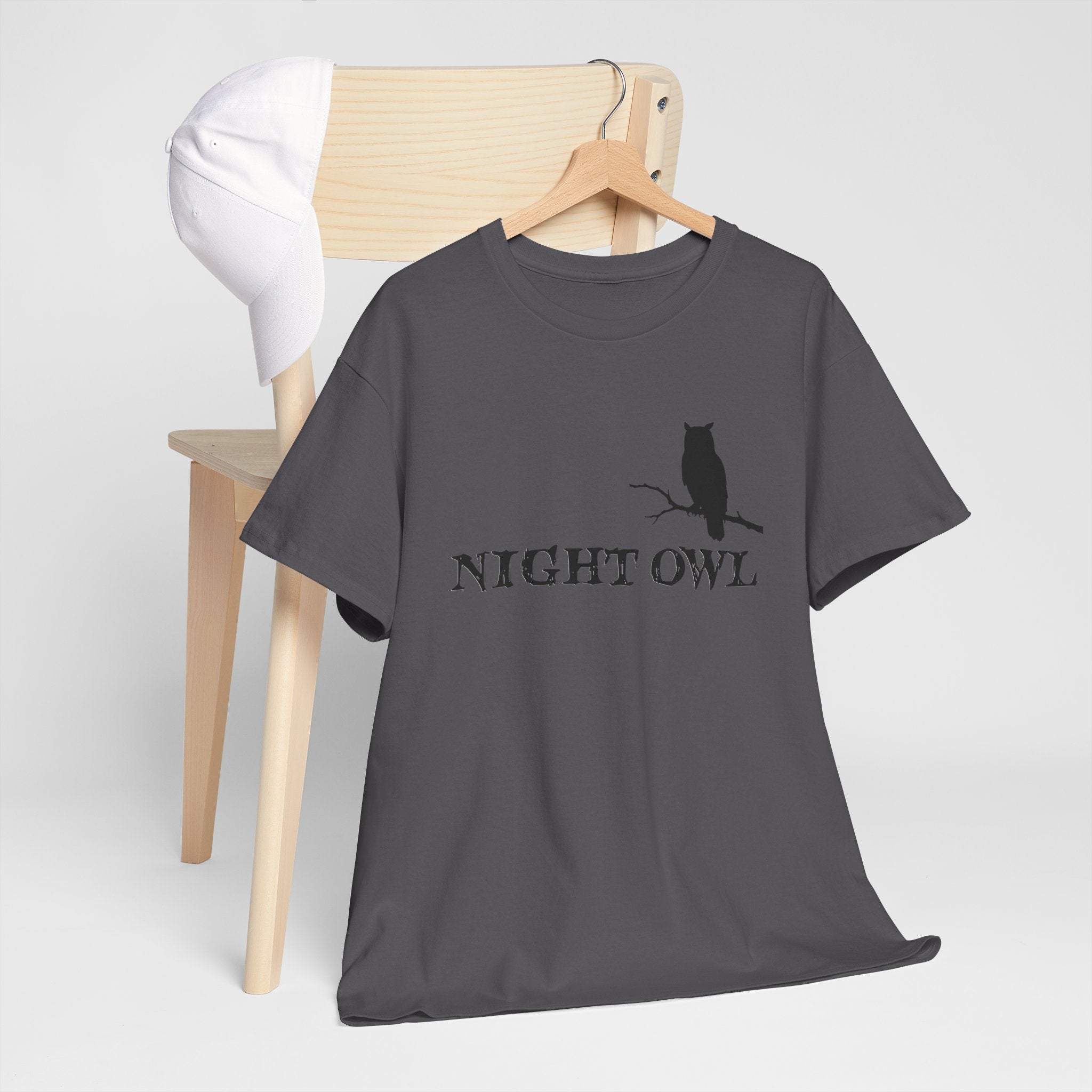 🌙 Night Owl™ Minimal Silhouette Tee