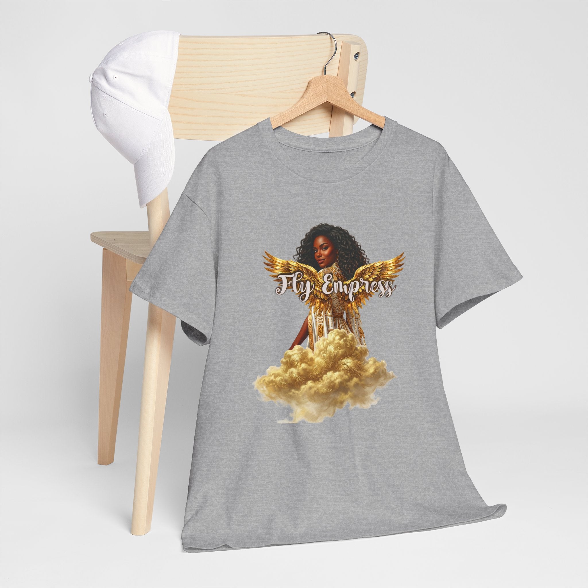 👑🕊️ Fly Empress Angel Wing Tee — Divine Queen Energy Graphic T-Shirt 🔥✨