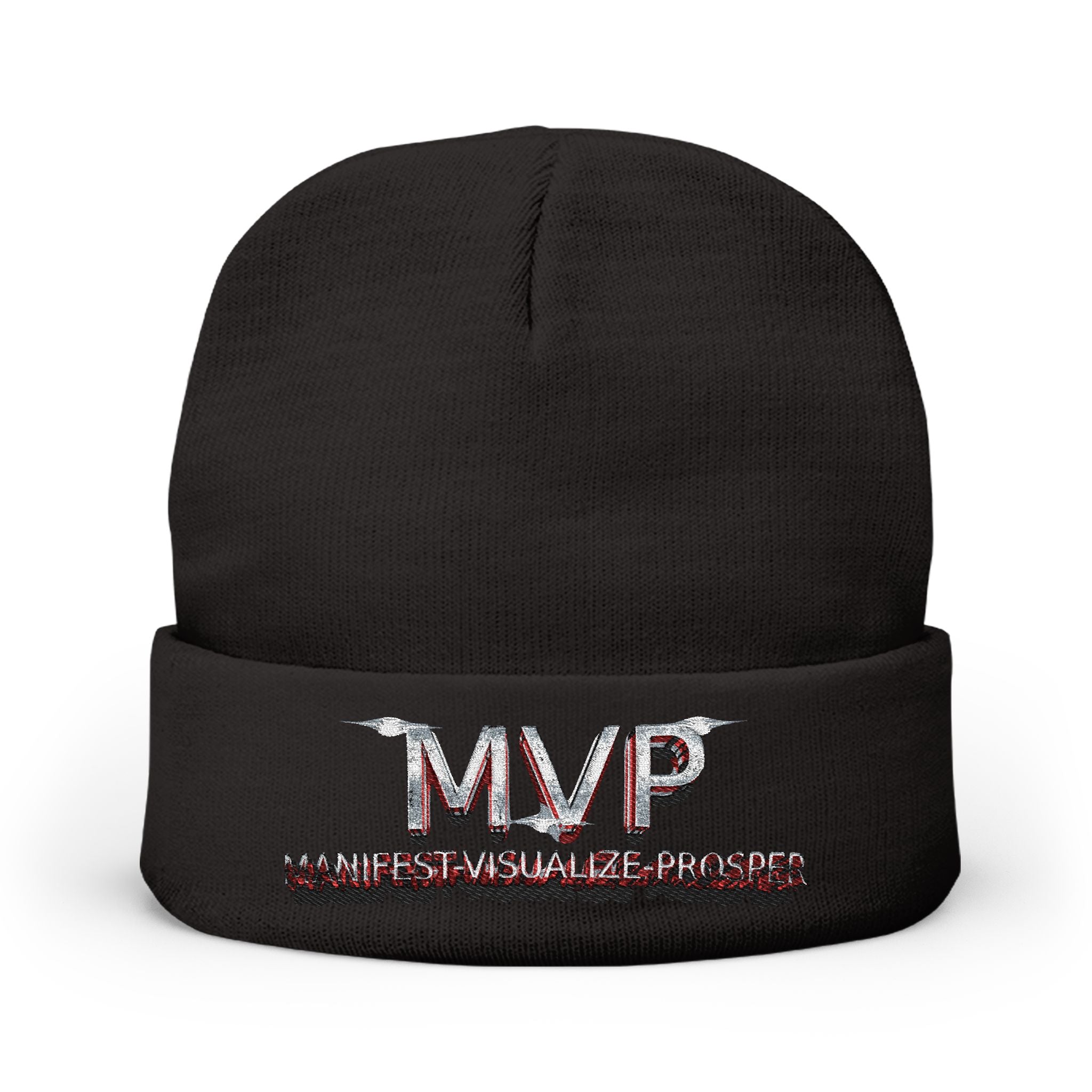 MVP™ Knit Beanie — Warm, Embroidered Statement Cap