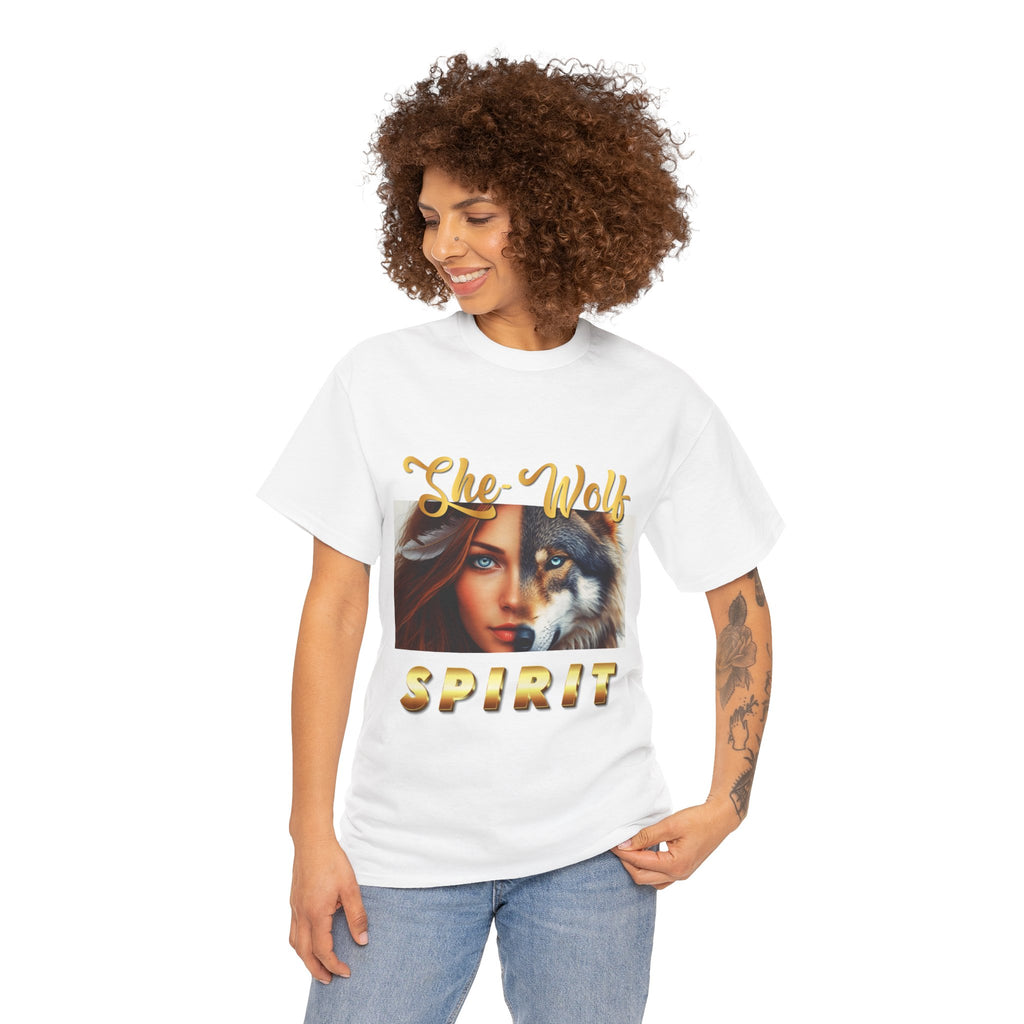 She-Wolf Spirit T-Shirt – Wild Feminine Energy Graphic Tee