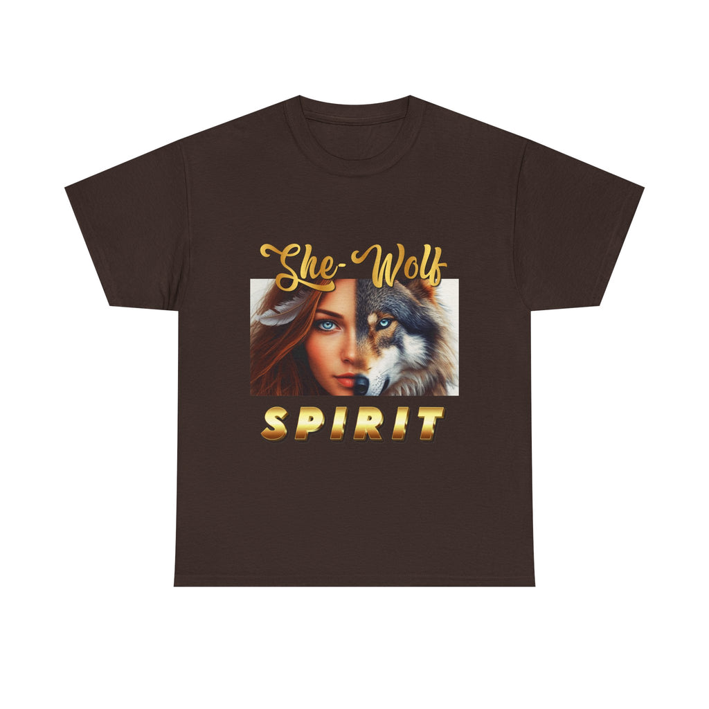 She-Wolf Spirit T-Shirt – Wild Feminine Energy Graphic Tee