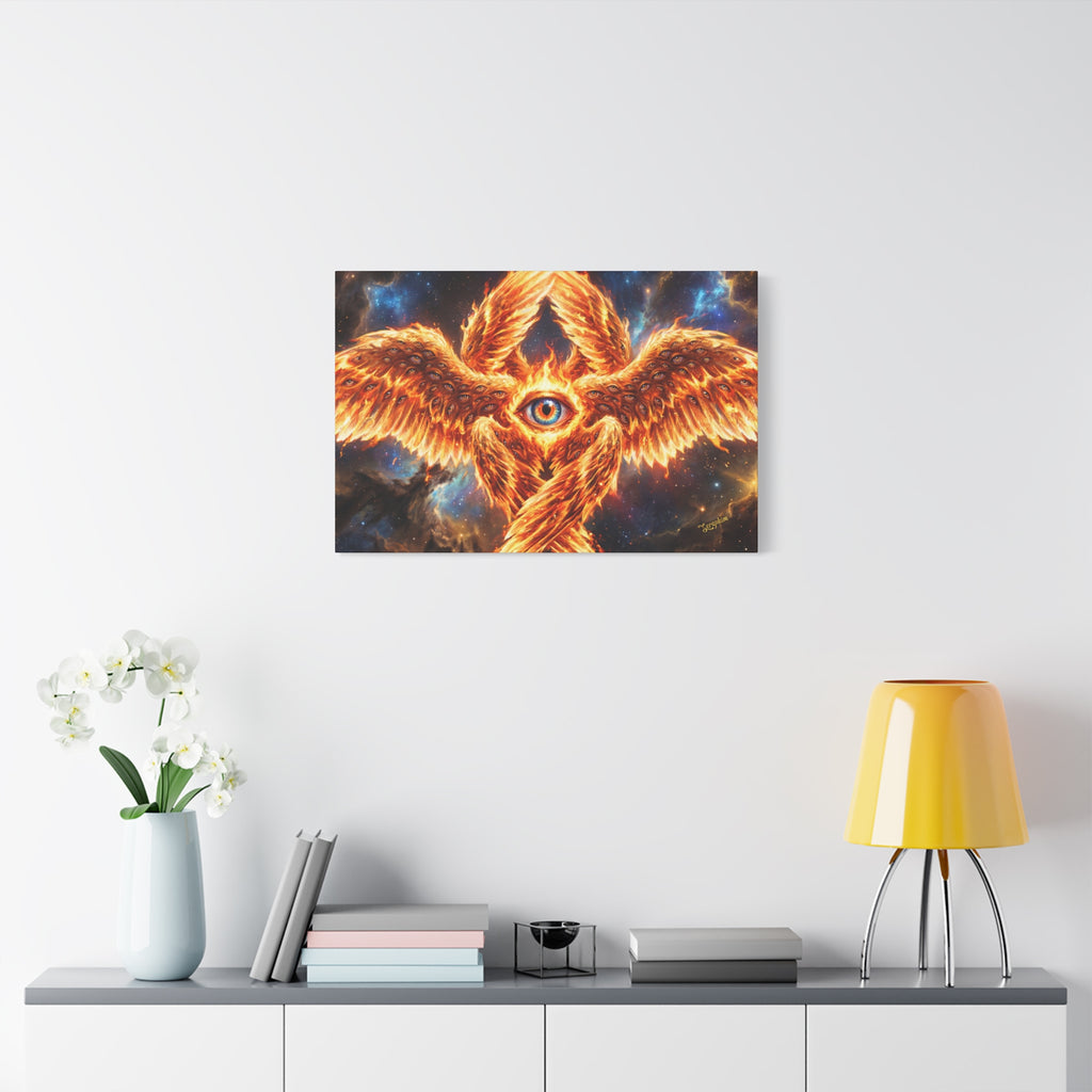 🔥👁️ Holy Seraphim Throne Canvas — Celestial Angelic Realm Wall Art ✨🕊️