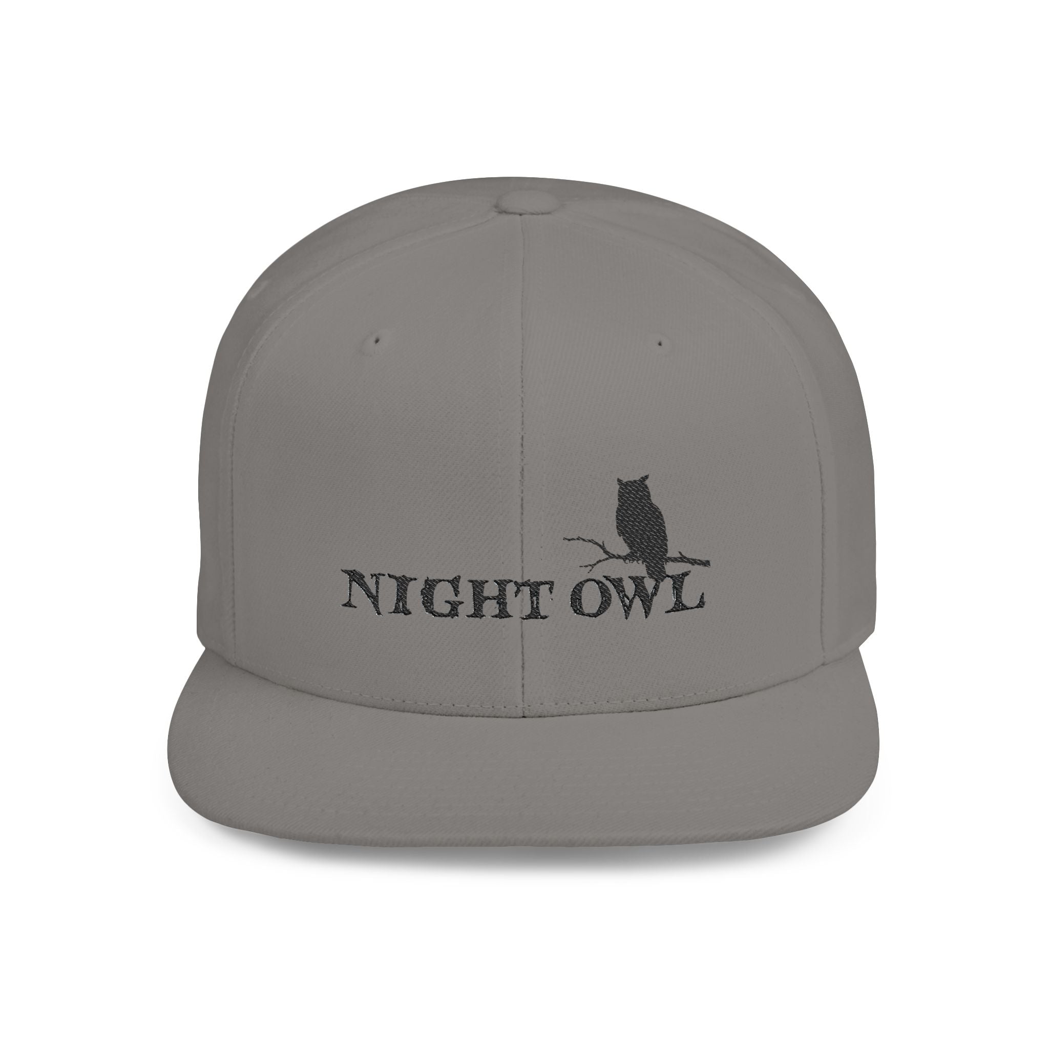 Night Owl Snapback — Nocturnal Streetwear Flat Bill Cap