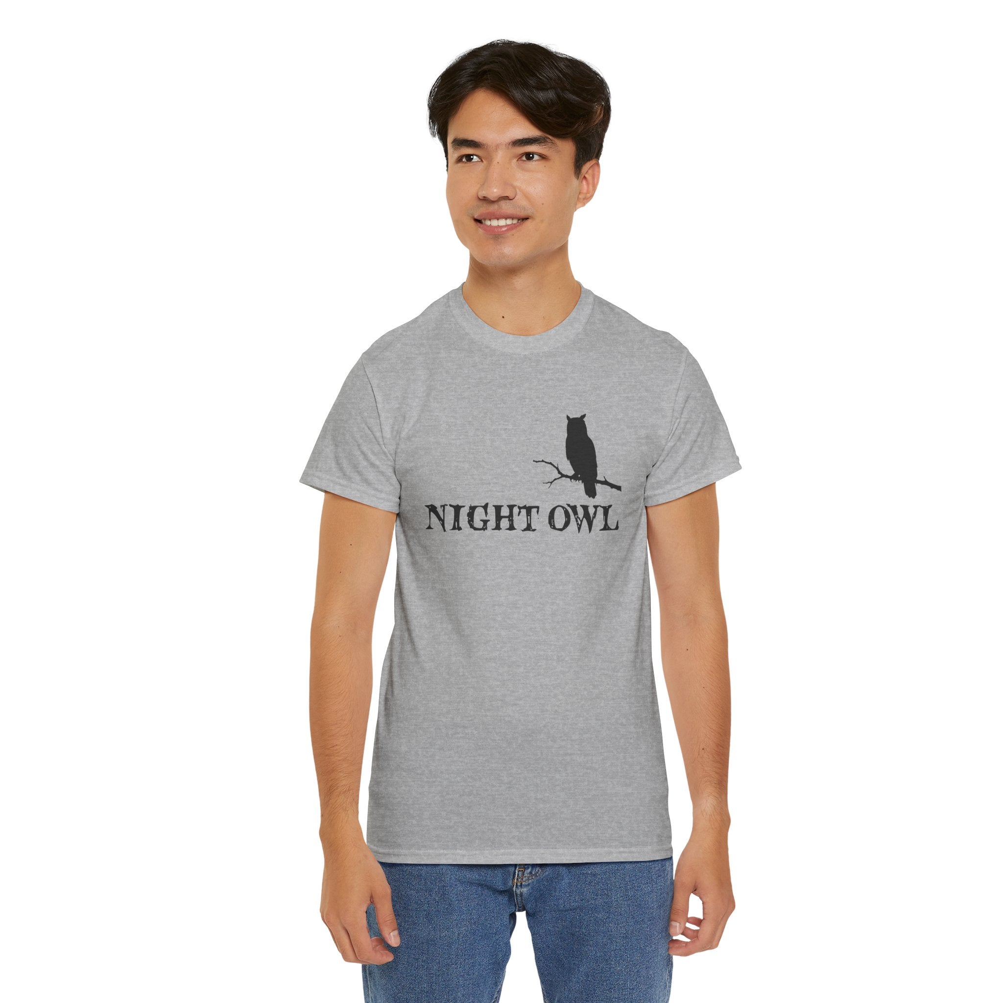 🌙 Night Owl™ Minimal Silhouette Tee