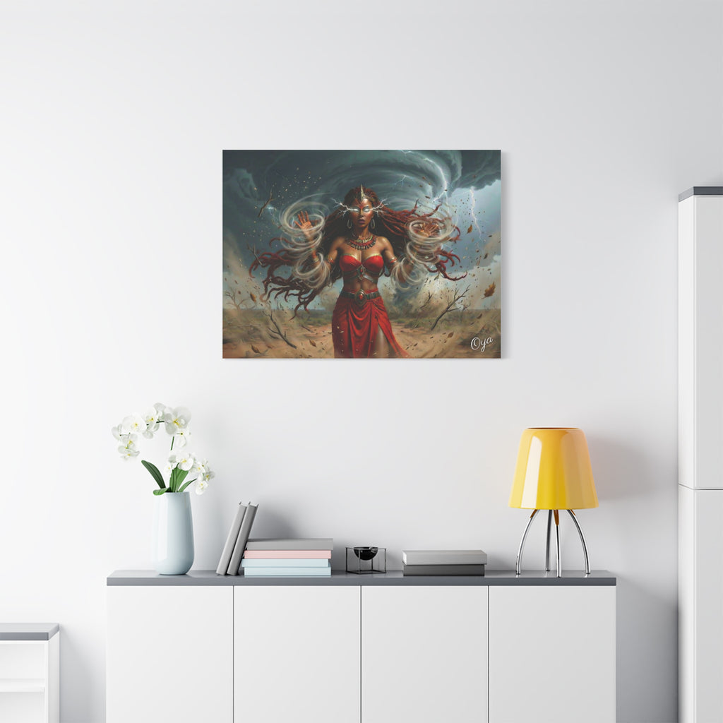 Oya Goddess of the Storm Matte Canvas