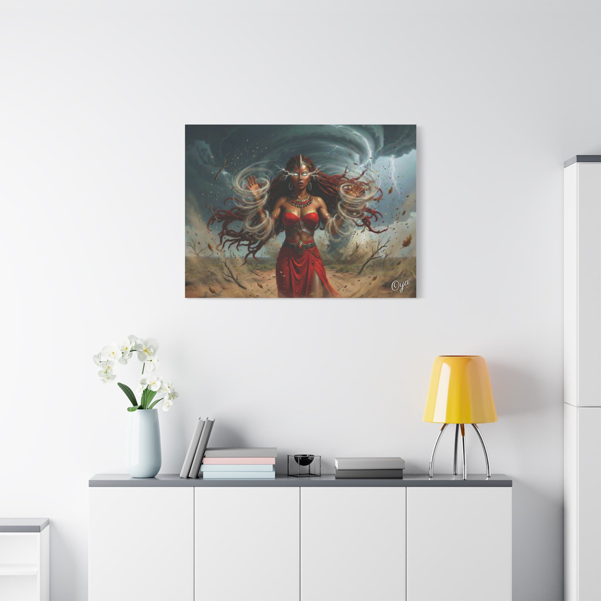 Oya Goddess of the Storm Matte Canvas