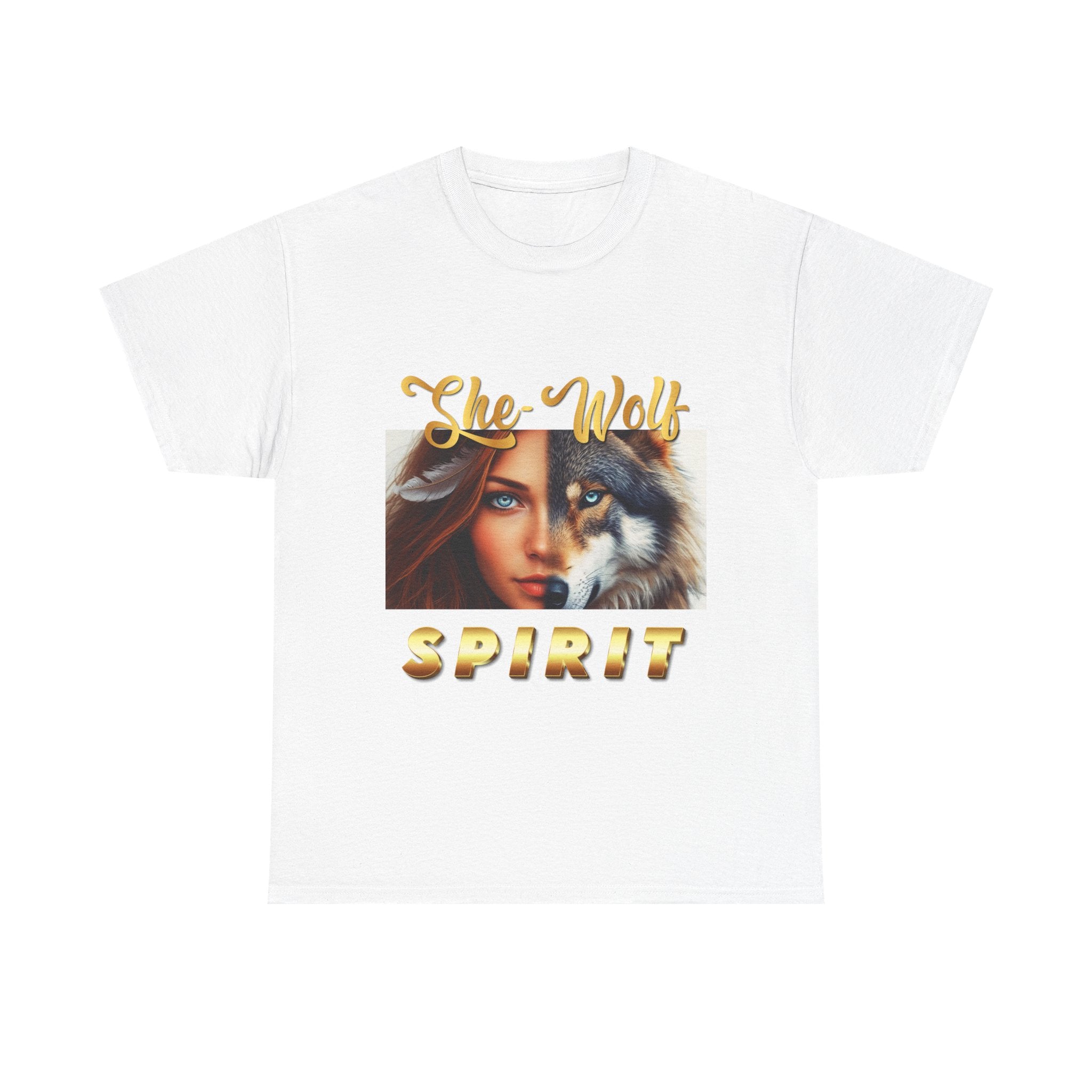She-Wolf Spirit T-Shirt – Wild Feminine Energy Graphic Tee