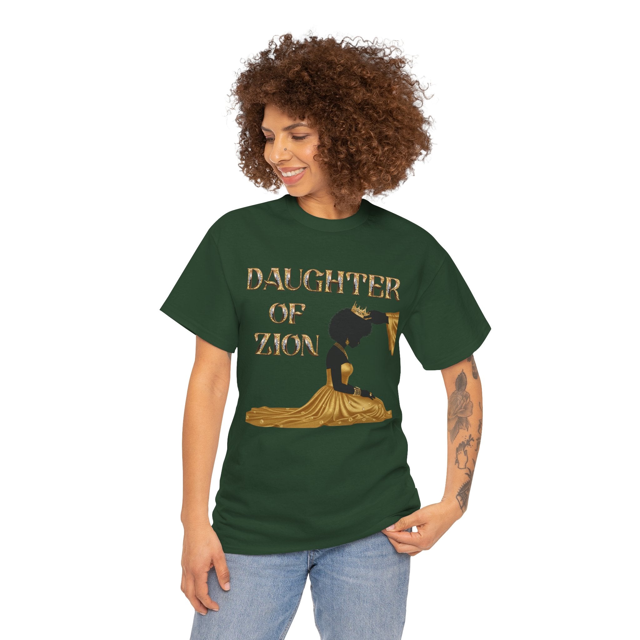 Daughter of Zion Tee — Inspirational Faith Graphic T‑Shirt for Girls & Women
