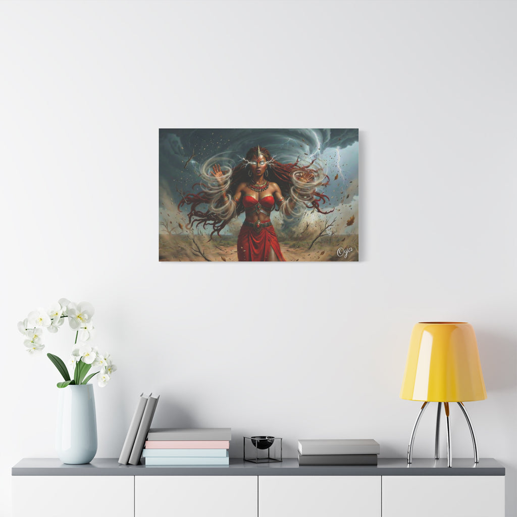 Oya Goddess of the Storm Matte Canvas