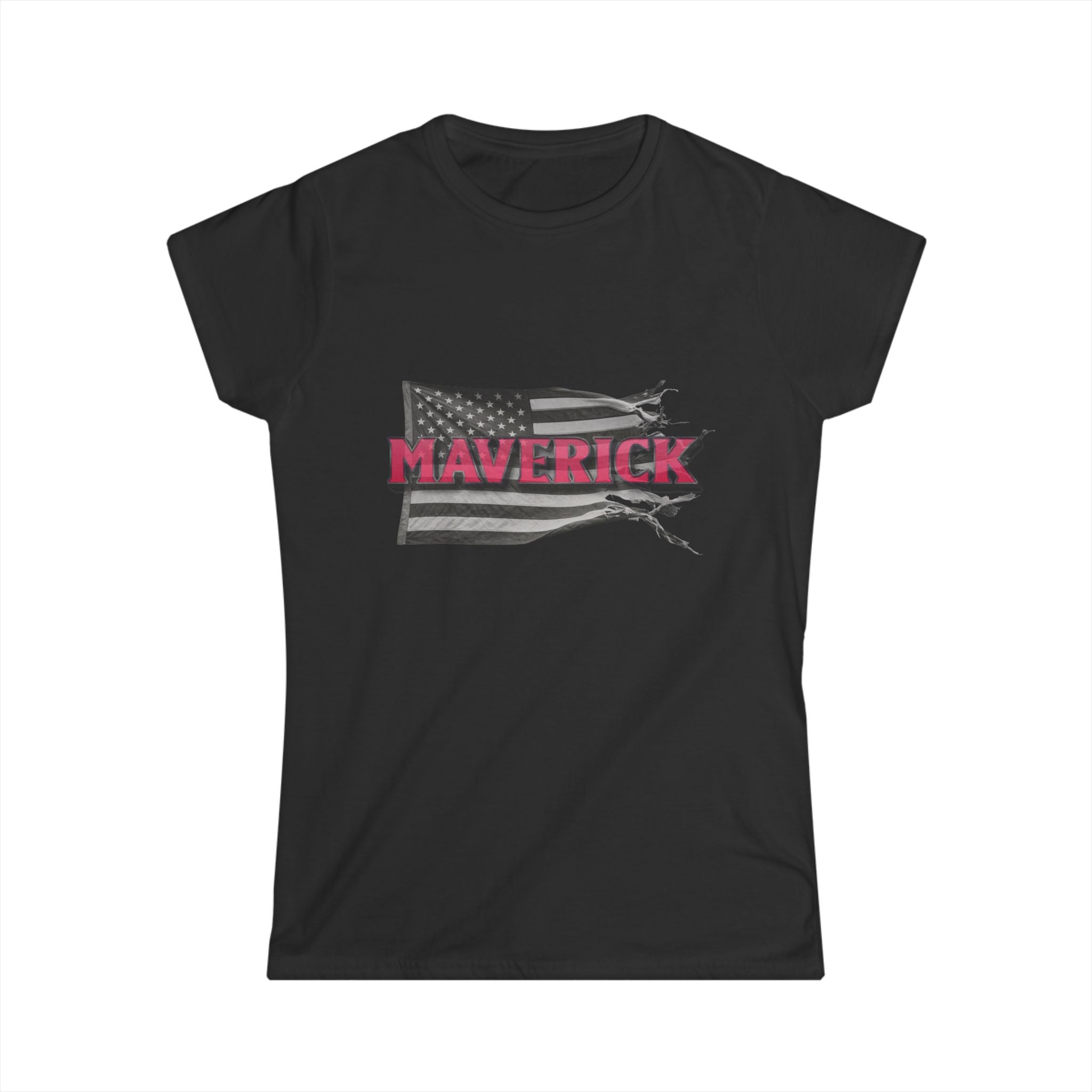 🌟 Maverick Freedom Tee – Women's American Flag Graphic Shirt ❤️🦅