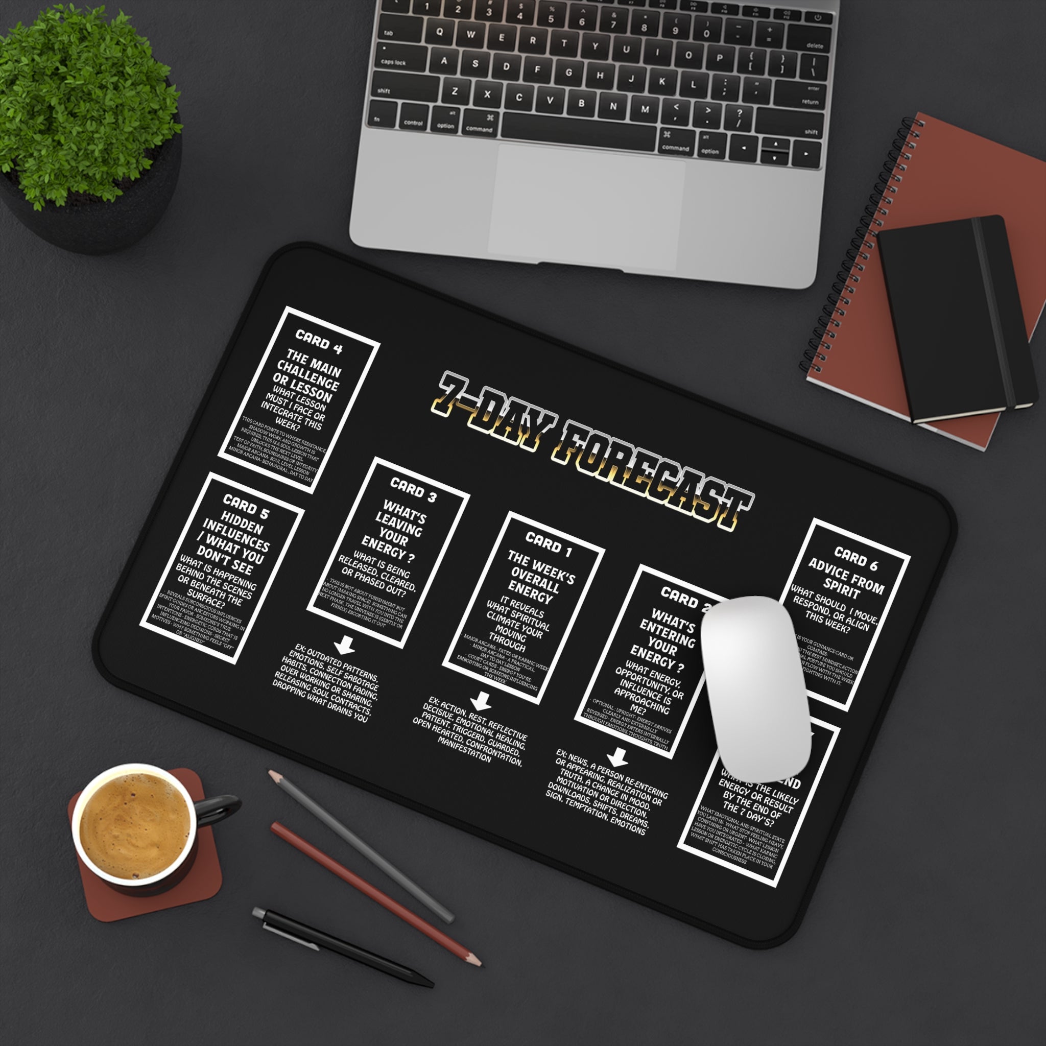 7-Day Forecast Tarot Reading Mat - Tarot Spread
