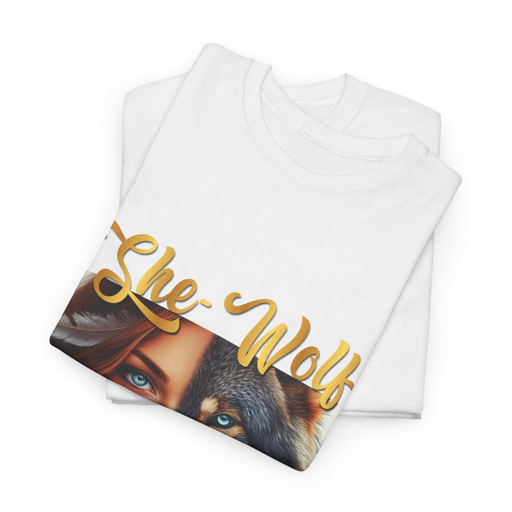 She-Wolf Spirit T-Shirt – Wild Feminine Energy Graphic Tee
