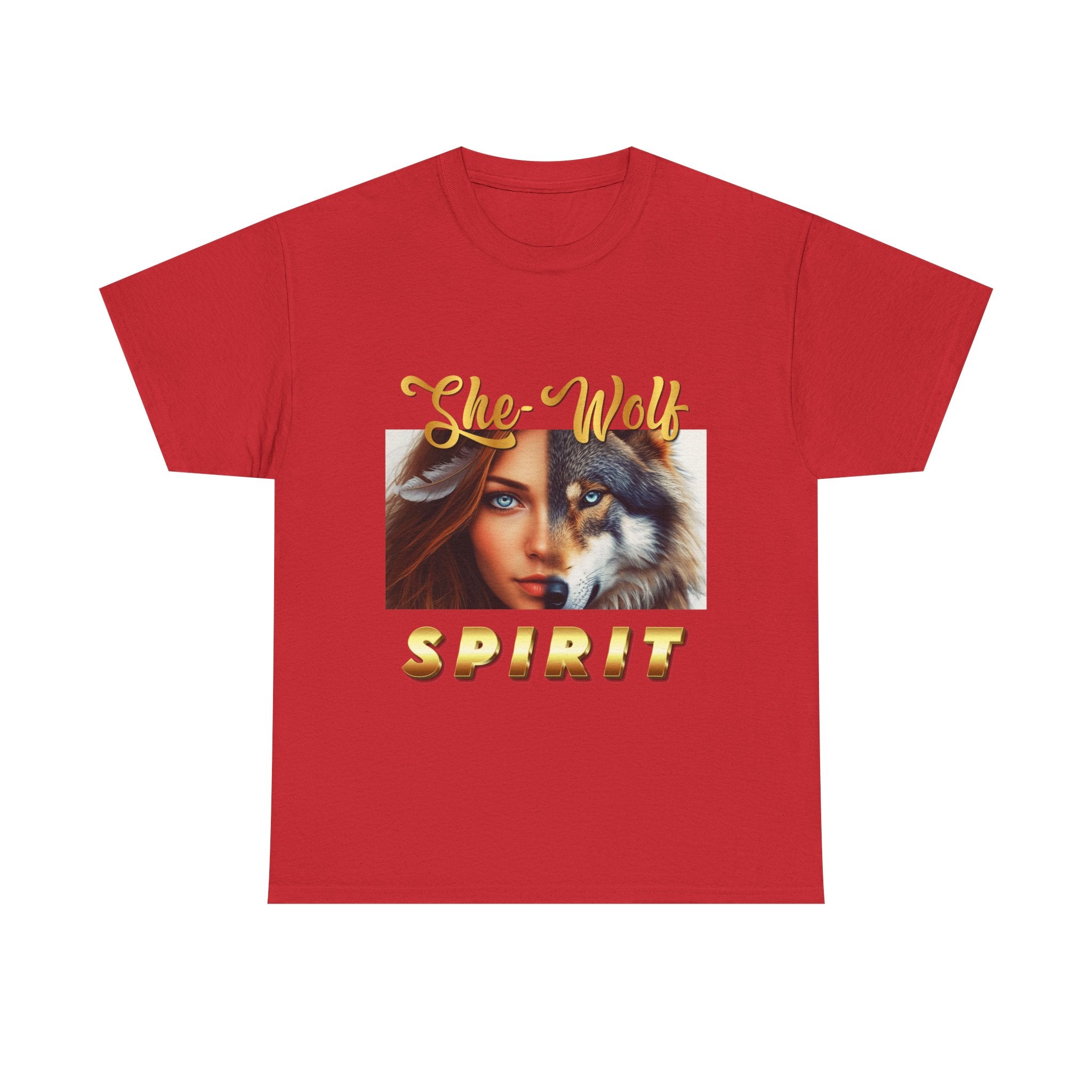 She-Wolf Spirit T-Shirt – Wild Feminine Energy Graphic Tee