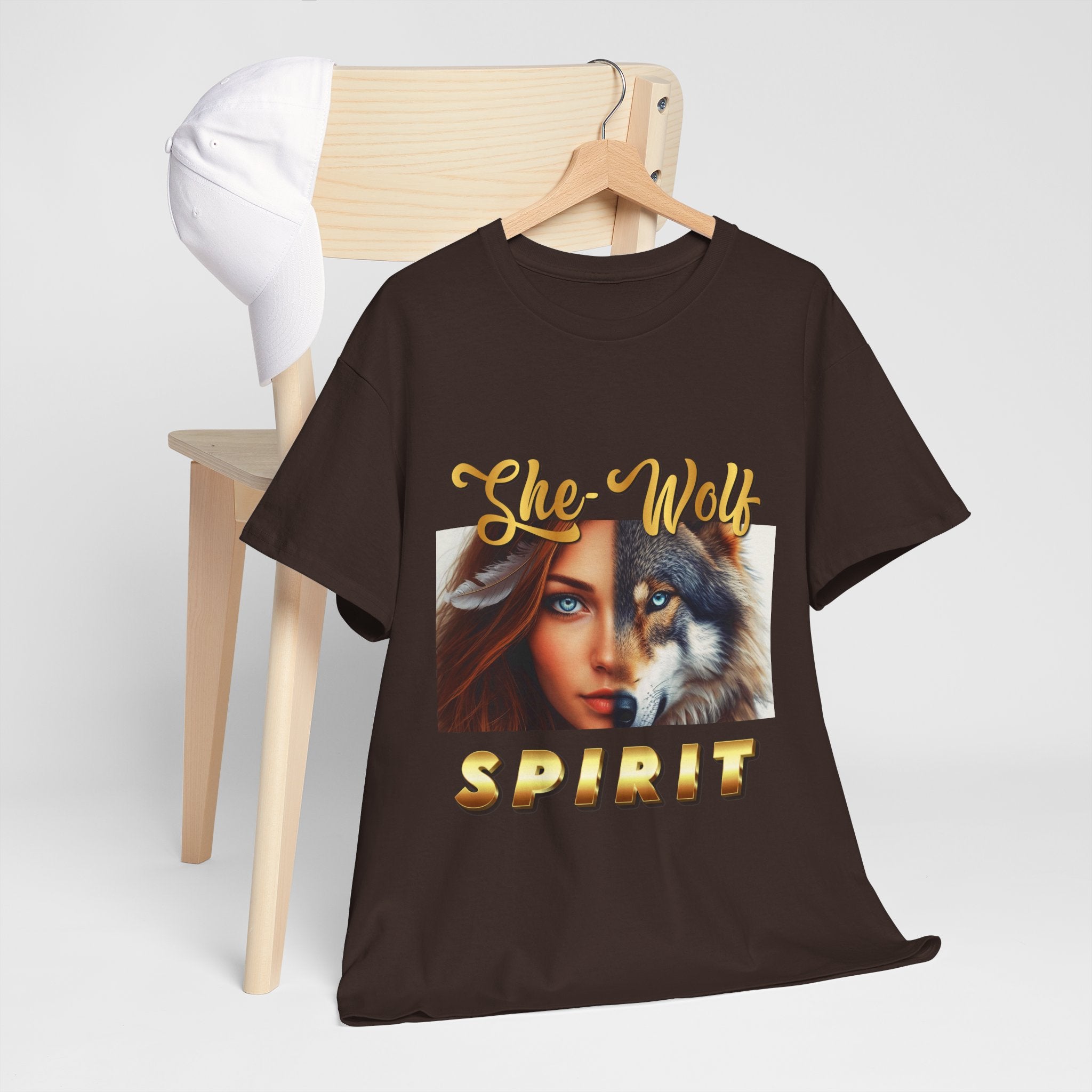 She-Wolf Spirit T-Shirt – Wild Feminine Energy Graphic Tee