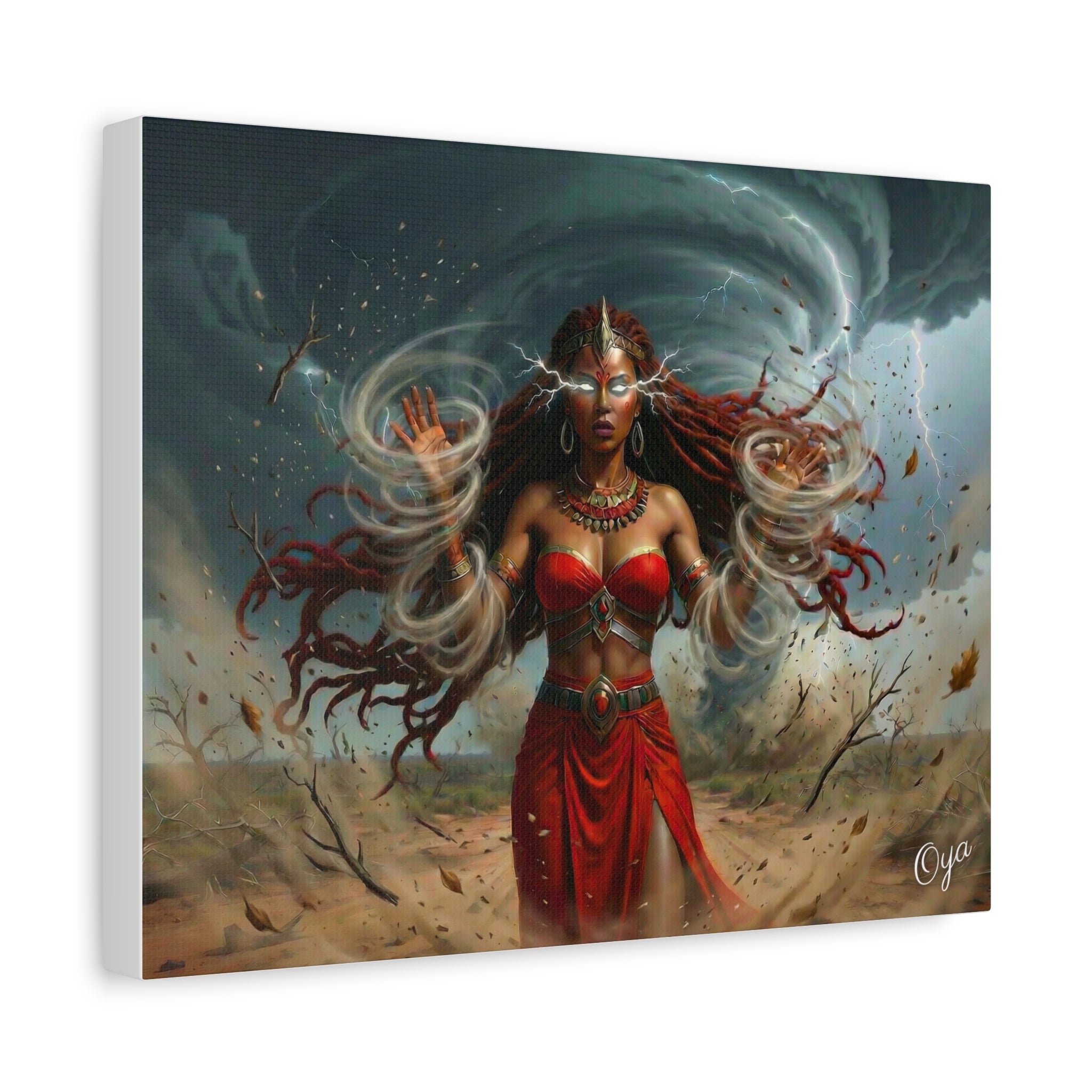 Oya Goddess of the Storm Matte Canvas
