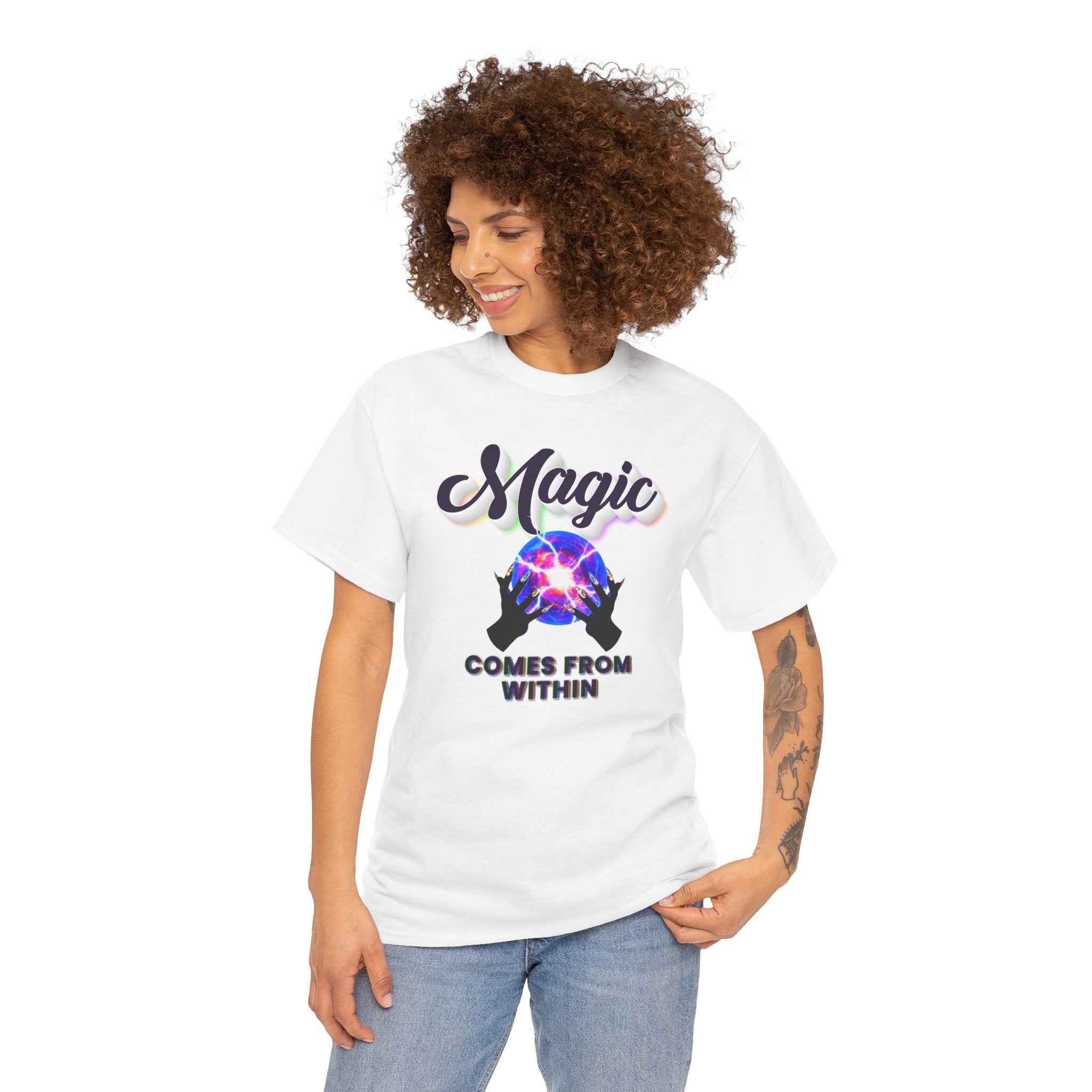 ✨🔮 The Magic Comes From Within™ Tee — Empowered Goddess Energy Shirt 👑💫