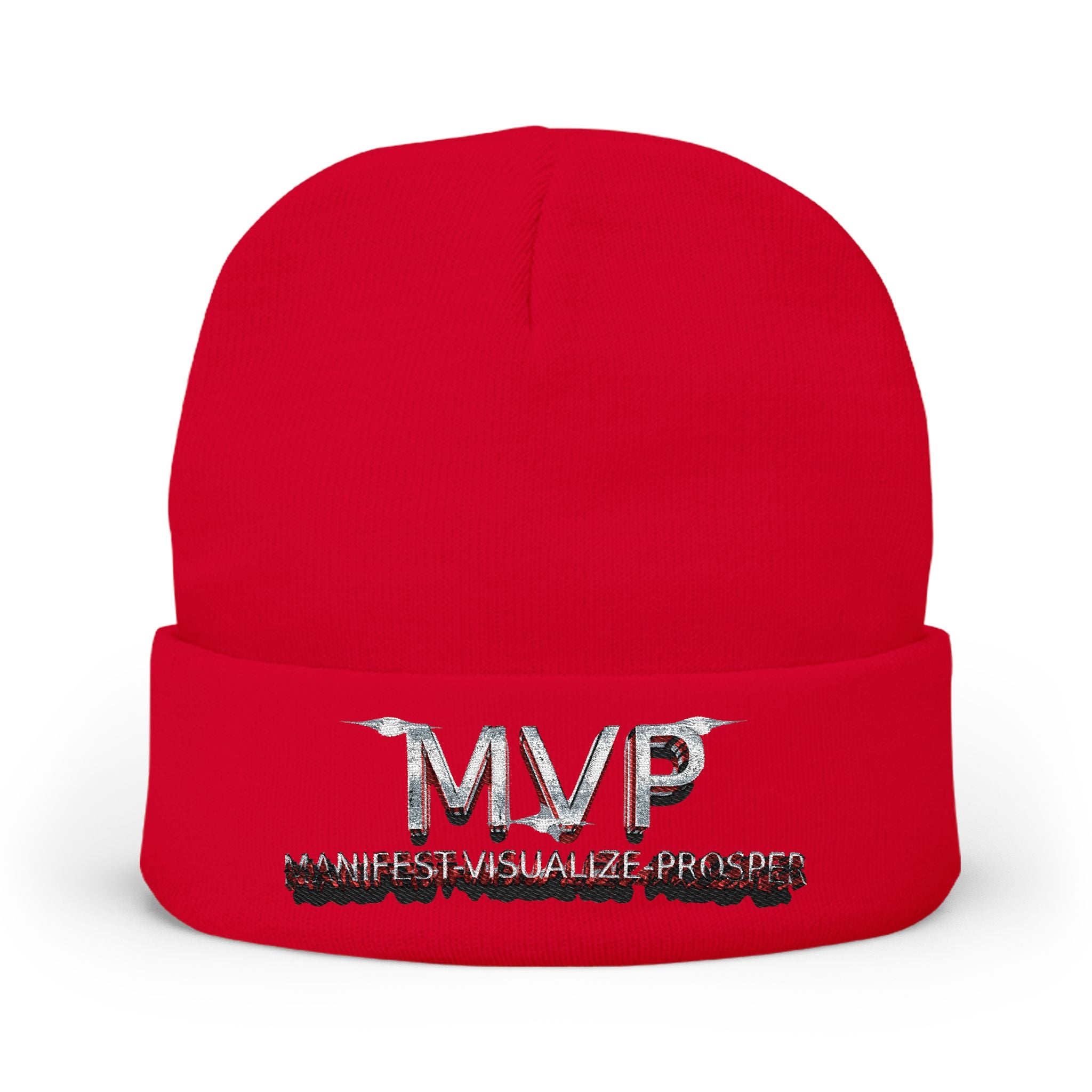 MVP™ Knit Beanie — Warm, Embroidered Statement Cap