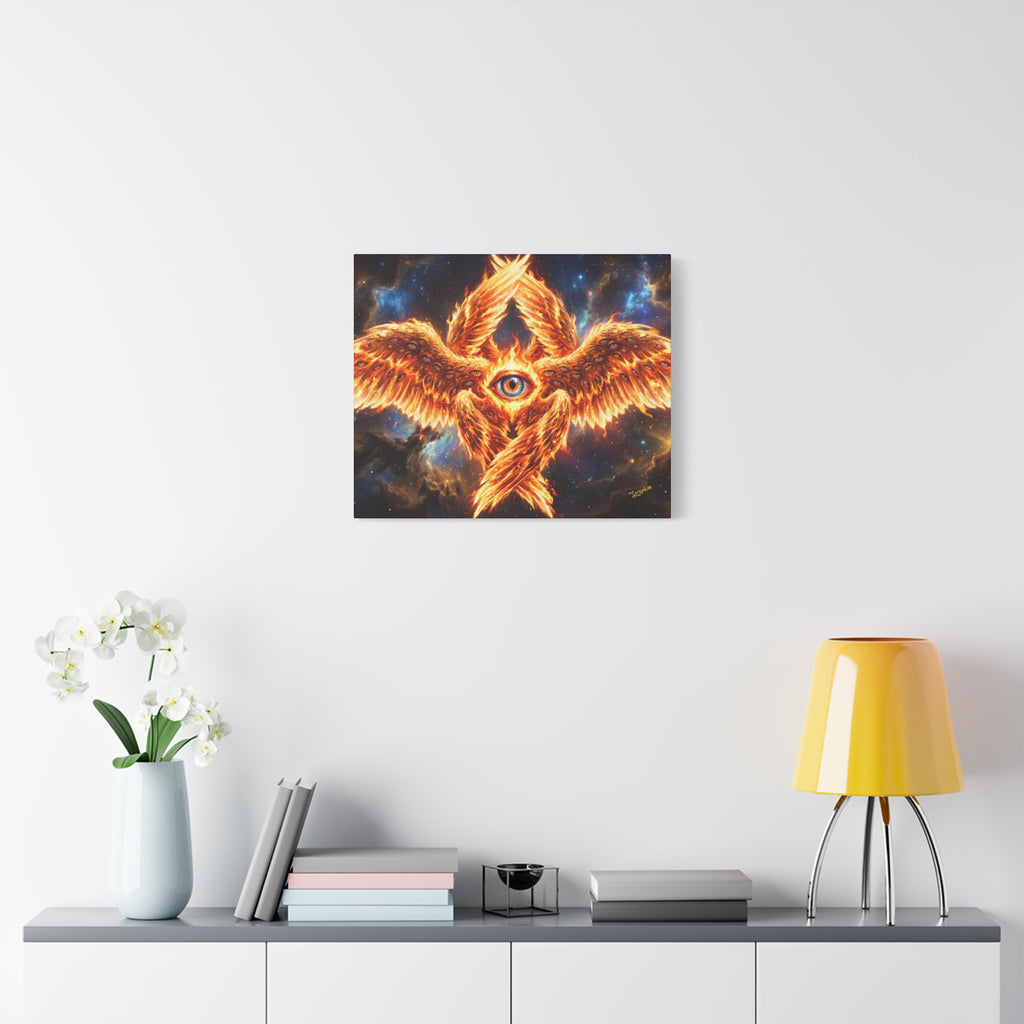 🔥👁️ Holy Seraphim Throne Canvas — Celestial Angelic Realm Wall Art ✨🕊️